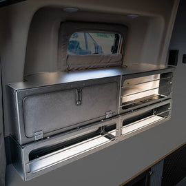 Bed Risers PRO D/B - Storage System SET + Lower Storage Box for Winnebago Revel '25