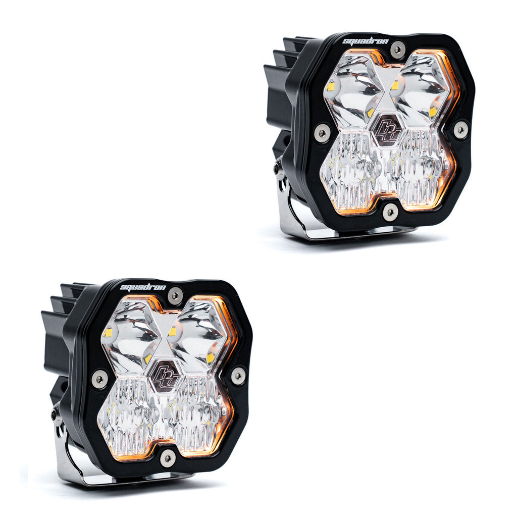SQUADRON 2.0 SPORT BLACK LED AUXILIARY LIGHT POD PAIR - UNIVERSAL Driving/Combo