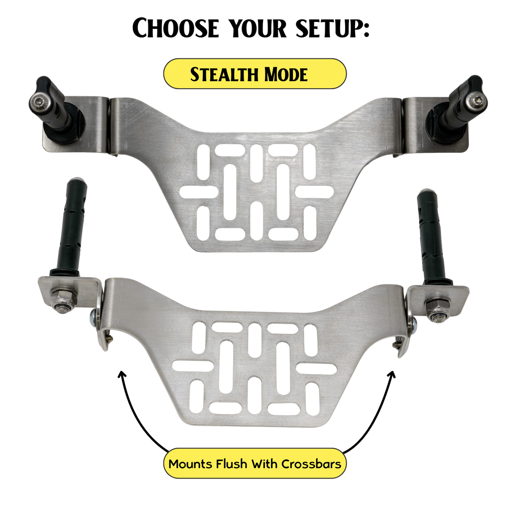 Overland Kitted Stealth Folding MAXTRAX® Roof Rack Mount