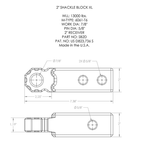 Slacking Block Kit Shackle Block 2