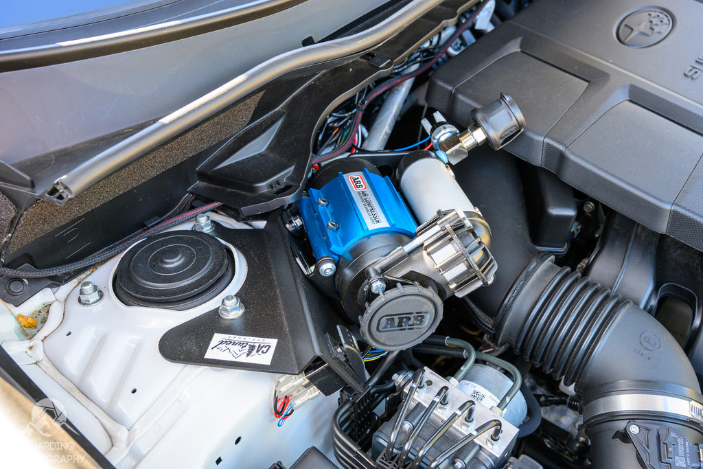 CAtuned Off-Road ARB Compact Air Compressor with Mount and Air Fitting Kit for Subaru Forester
