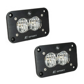 S2 Sport Black Flush Mount LED Auxiliary Light Pod - Universal