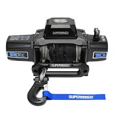 Superwinch SX12SR Winch Midnight Black 12V 12000 lbs with Synthetic Rope