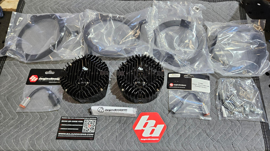 DOT LP6 LED Headlight Kit - Jeep 2018-2025 Wrangler JL; 2020-2025 Gladiator JT; NOTE w/LED Headlights (White)