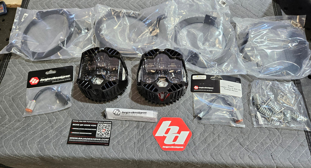 DOT LP6 LED Headlight Kit - Jeep 2018-2025 Wrangler JL; 2020-2025 Gladiator JT; NOTE w/LED Headlights (White)