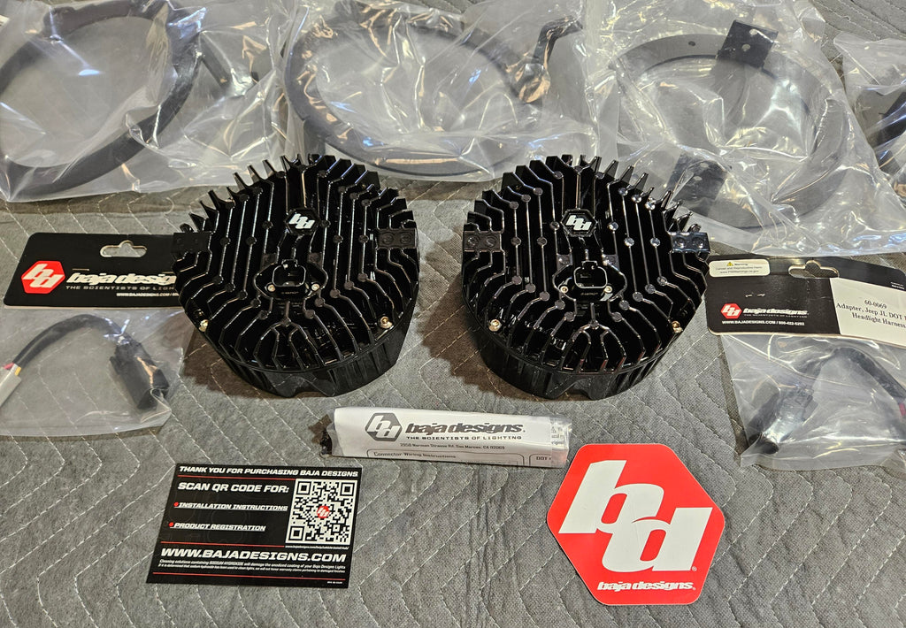 DOT LP6 LED Headlight Kit - Jeep 2018-2025 Wrangler JL; 2020-2025 Gladiator JT; NOTE w/LED Headlights (White)