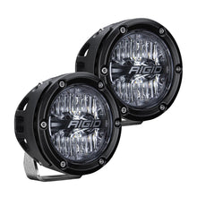 Load image into Gallery viewer, Rigid Industries 360-Series 4in LED Off-Road Drive Beam - Amber Backlight (Pair)