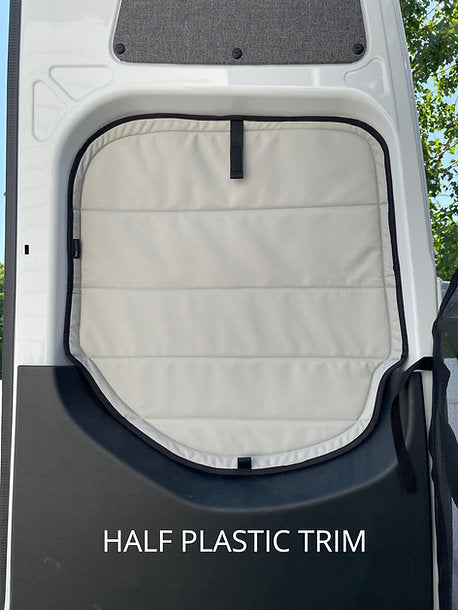 VanEssential Rear Door Window Covers (Pair) for Mercedes-Benz Sprinter